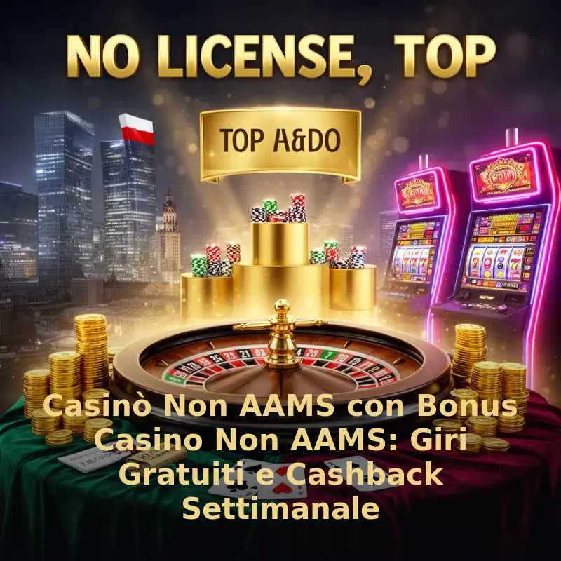 Casinò Non AAMS con Bonus Casino Non AAMS: Giri Gratuiti e Cashback Settimanale
